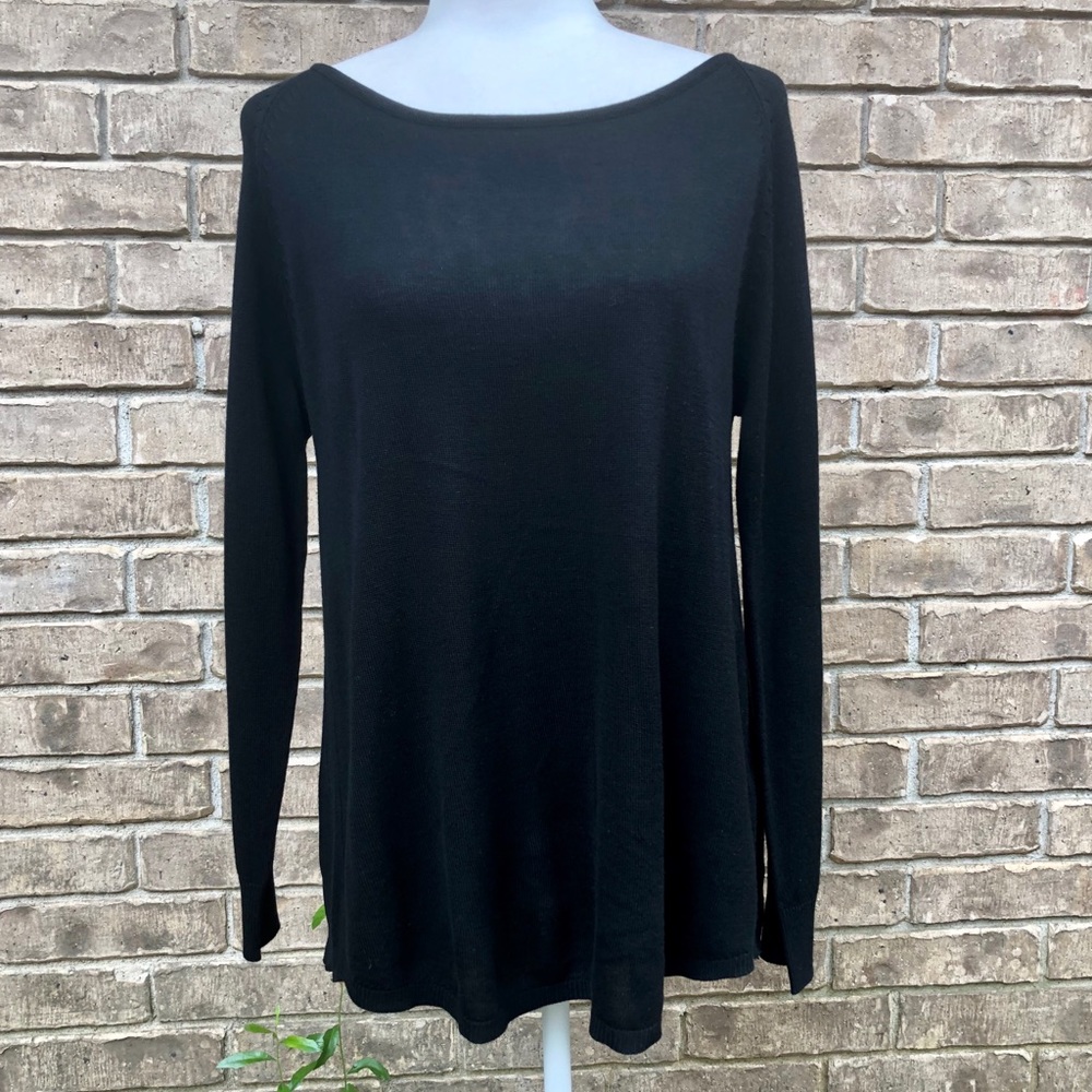 Elan: sweater w/ sheer back